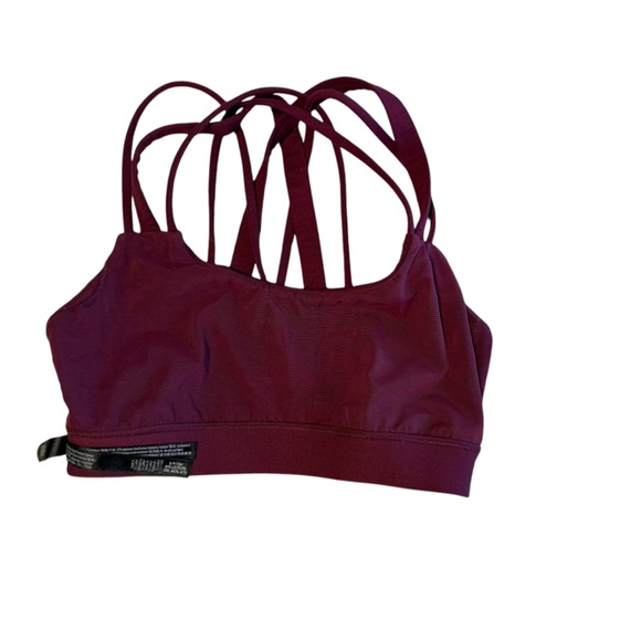 Victoria’s Secret Sport bra Maroon strappy back cross training gym yoga small - Picture 3 of 4